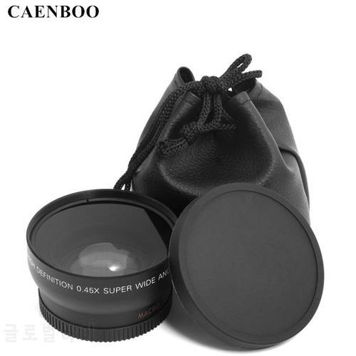 CAENBOO 37mm 43mm 46mm 49mm 52mm 55mm 58mm 62mm 67mm 72mm Lens Wide Angle Conversion Wide-Angle Camera Lens With Macro Lens