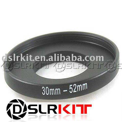 Aluminum Black 30mm-52mm 30-52 mm 30 to 52 Step Up Ring Filter Adapter