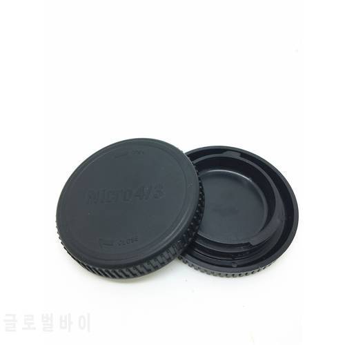 1set camera Body cap+Rear Lens Cap for Olympus/Panasonic M4/3 M43 GF7 EM10II GF5 EPL7 mount lens cap