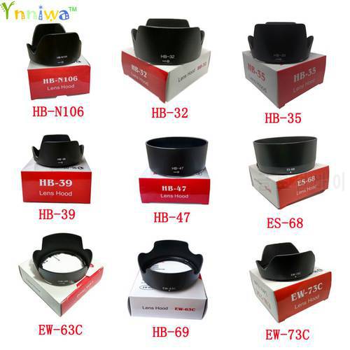 HB-N106 HB-32 HB-35 HB-39 HB-47 HB-69 ES-68 EW-63C EW-73C camera Lens Hood for nikon canon lens camera with package box