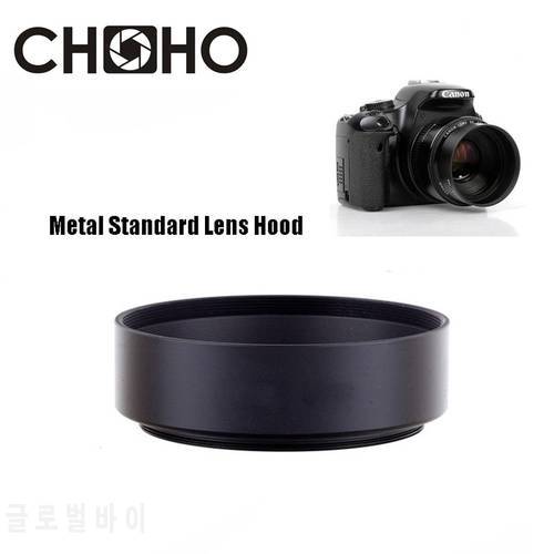 Metal Standard Lens Hood 37mm 39mm 40.5mm 43mm 46mm Screw-in Tubular Lente Protect For Canon Nikon Sony Olympus DLSR