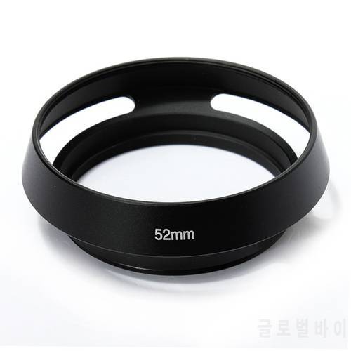 10pcs/lot 40.5 43 46 49 52 55 58 62 67mm Black Vented Curved Metal camera lens Hood for Leica M for Pentax for S&ny for Olympus