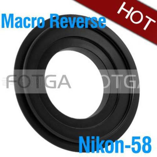 wholesale Fotga black 58mm 58 Macro Reverse Adapter Ring For D700 D300 D200 D3000 D90 D80 D3100 D5000 D7000 Camera Body