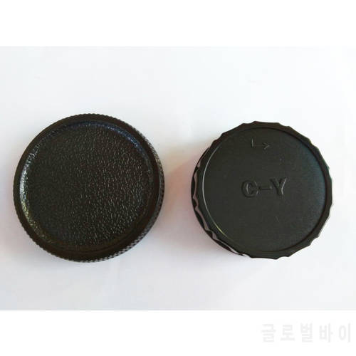 1 Pairs camera Body cap + Rear Lens Cap for Contax Yashica C/Y CY C-Y Mount DSLR SLR