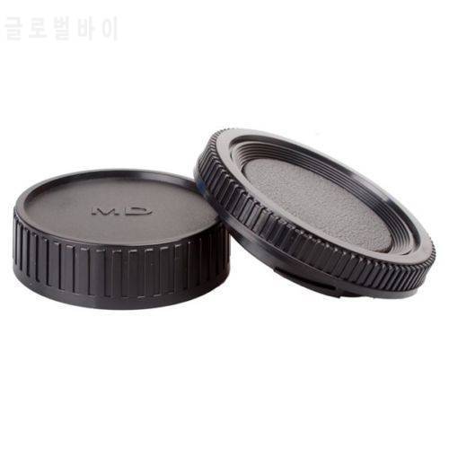 1Pair Camera Lens Body Cover + Rear Lens Cap Hood Protector for Minolta MD MC SLR Camera and Lens