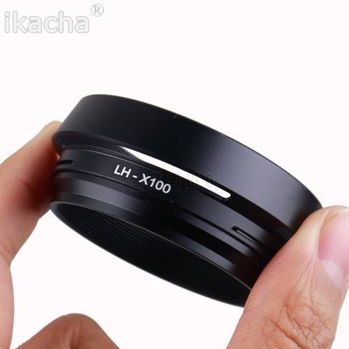 New 49mm Lens Adapter Ring + Metal Lens Hood For Fujifilm Fuji X100 X70 X100S X100T Replace LH-X100 High Quality