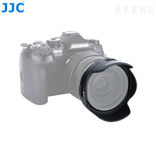 JJC Bayonet Camera Lens Hood 62mm Protector for Olympus M. Zuiko Digital ED 12-40mm f/2.8 PRO Lens Shade Replaces Olympus LH-66