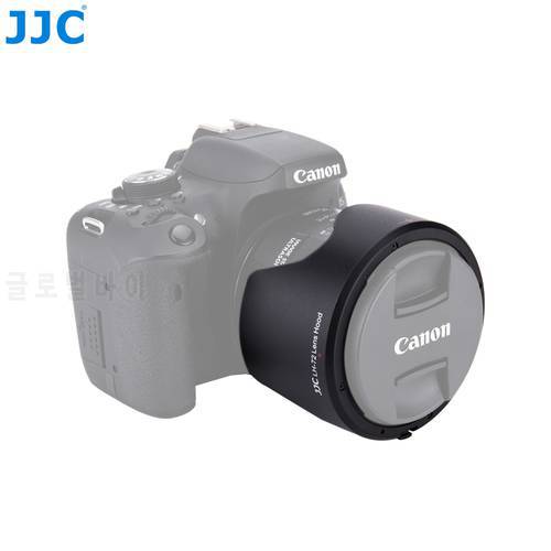 JJC Reversible Dedicated Bayonet Camera Lens Hood Shade for Canon EF 35mm f/2 is USM Lens, Canon EW-72 Lens Hood Replacement