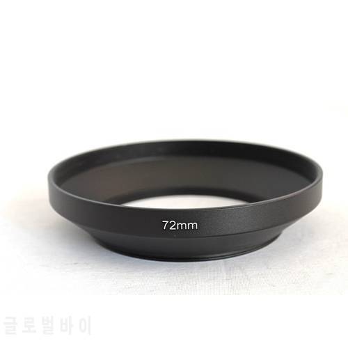 49 52 55 58 62 67 72 77 82mm Black Camera Metal Lens Hood Wide Angle Screw In Mount Lens Hood for canon nikon for S&ny Pentax