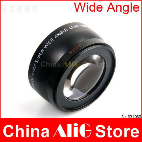 DSLR Camera Lens 0.45x Soft Fisheye Side Angle Macro Lens Filter for 60d 70d 600d 650d 700d 1200d 18-55mm 58mm Diameter Filter