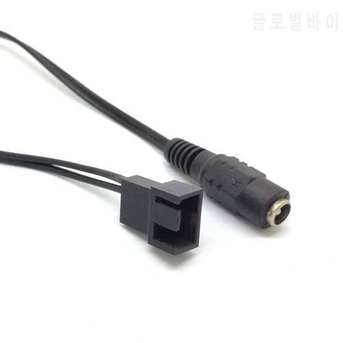 PC 4pin fans male to 5.5x2.1mm female DC Power cable 12v 9v 5v fan Route adapter convertor cord