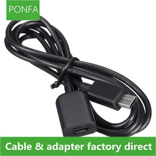 High Quality 1m Micro USB 2.0 B 5pin Male to Female M/F Extension Charging Data Charger Lead Extender Cable 100cm
