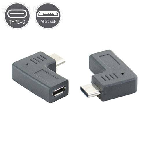 USB 3.1 Type C Male to Micro USB 2.0 Female 90 angle Converter cable Adapter