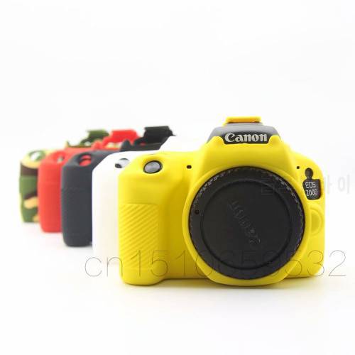 Nice Soft Silicone Rubber Camera Protective Body Cover Case Skin For Canon 200DII 200D Camera Bag