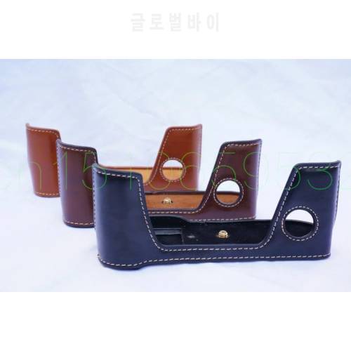 Black/Brown/Coffe PU Camera Half Body Leather Case for FujiFilm Fuji X-Pro 2 II XPRO 2 Case Cover With Hand Strap