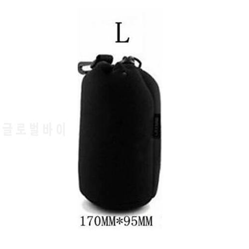 Camera Lens Case L size Large Soft Neoprene Waterproof DSLR lens protector Pouch Bag flexible for canon nikon sony dslr lens