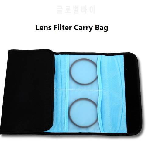 Lightdow Lens Filter Wallet Case 6/10/12 Pockets Bag for 49mm 52mm 55mm 58mm 62mm 67mm 72mm 77mm UV CPL FLD ND Filter Pouch