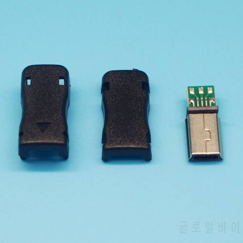 10sets/lot 3 in 1 MINI 10P 10Pin USB Jack MINI 10P USB Male Plug Connector with plastic shell