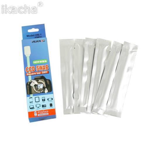 6Pcs Dry Sensor Cleaning Kit 13mm CMOS CCD Cleaner SWAB For Nikon Canon Sony Camera DSLR