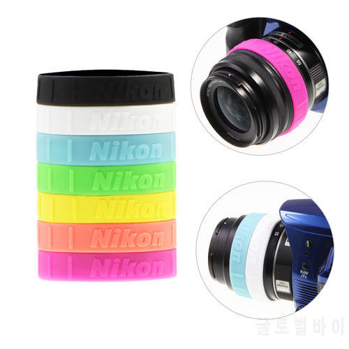 FOR Nikon Photography Lens Bracelets Wristbands Lens Band Stop Zoom Creep Colorful silicone 49mm 52mm 58mm 62mm 67mm 72mm 77mm