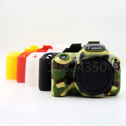 Nice Soft Silicone Rubber Camera Protective Body Cover Case Skin For Canon 200D Camera Bag
