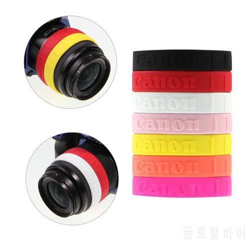 Photography Lens Bracelets Wristbands Lens Band Stop Zoom Creep Colorful silicone for Canon 49mm 52mm 58mm 62mm 67mm 72mm 77mm