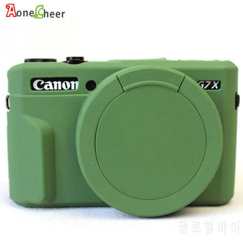Protective Body Cover Case For Canon G7X Mark 2 G7X II G7X2 G7X3 G7XIII with Silicone Lens Cap Soft Silicone Rubber Camera Bag