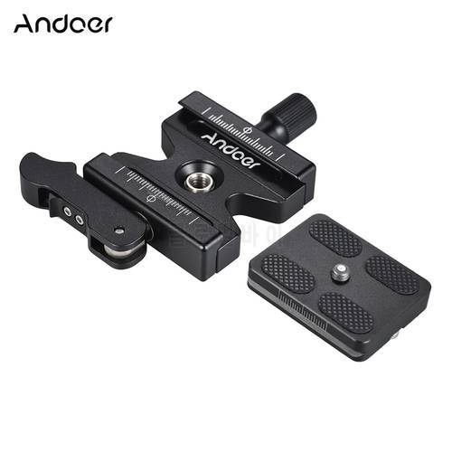 Andoer CL-50LS Aluminum Alloy Quick Release Plate& for Arca Swiss Quick Release Plate Ball Head Tripod