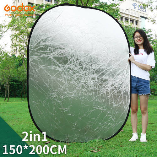 Godox 2in1 150x200cm Gold and Silver Oval Multi-Disc Reflector Collapsible Photography Studio Photo Lighting Diffuser Reflector