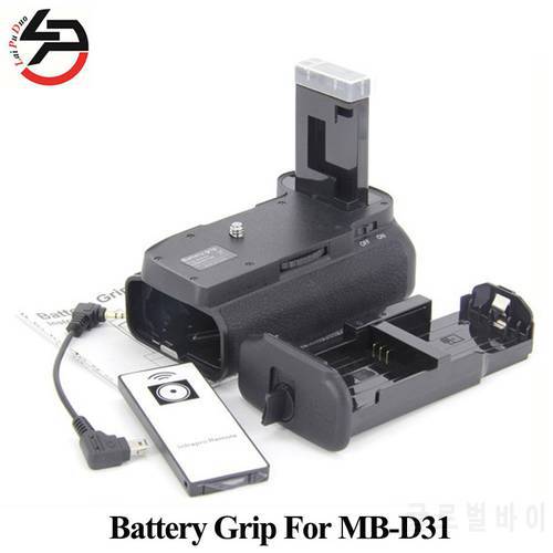 Battery Handle Grip For Nikon D5500 DSLR as MB-D31 MBD31 + AA Battery Holder + Remote Control + 2 EN-EL14