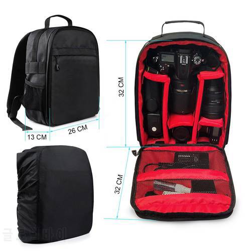 3 in 1 Cleaning kit Camera Waterproof Backpack Bag Case For Canon EOS 1100D 760D 750D 700D 600D 1300D 1200D 650D 550D 60D 70D