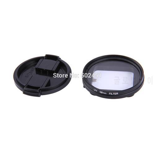 New 3in1 58mm UV Filter Set + Adapter +Lens Protector For GO PRO GoPro Hero 3 Camera for GoPro Hero 3 Camera Gopro accessories