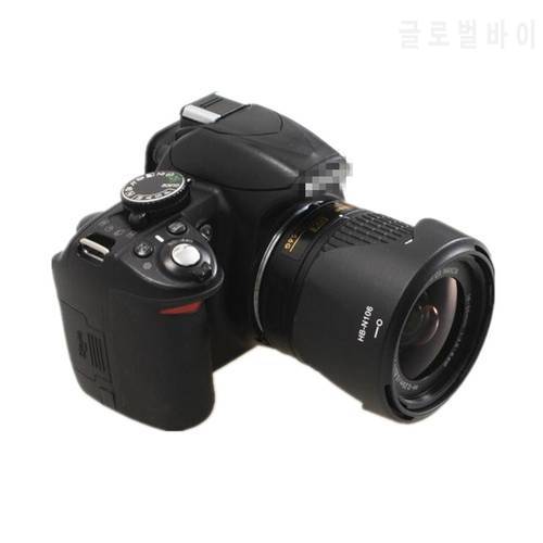 1pcs Camera Lens Hood HB-N106 55mm Bayonet petal Reversible Lens hood suit for nikon D3400 D3300 AF-P DX 18-55mm f/3.5-5.6G