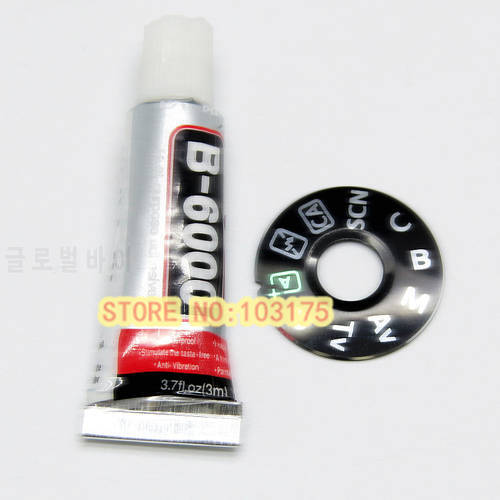 New Interface Cap Button Label For Canon EOS 70D Top Cover Function Mode Dial + glue Camera Part