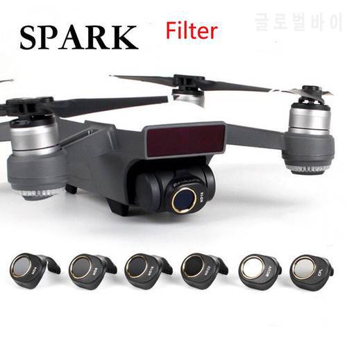 Filter lens Kit For DJI Spark Lens Filters MCUV/ND4/ND8/ND16/ND32/CPL Filter Drone gimbal RC Accessories For DJI Spark Lens