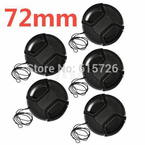 10pcs/lot 72mm center pinch Snap-on cap cover for camera 72 mm Lens