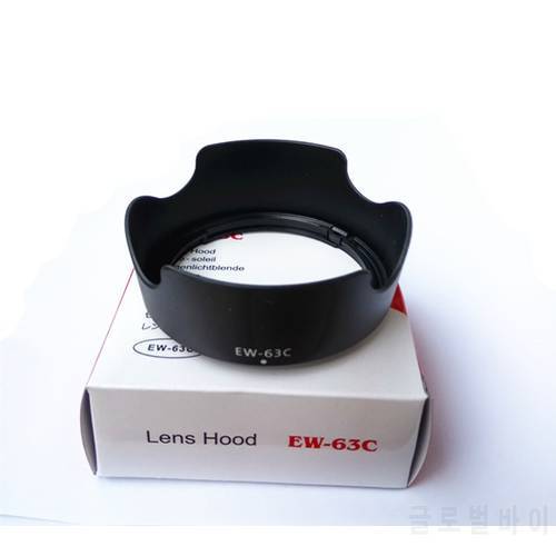 10pcs/lot EW-63C EW63C Flower shape Lens Hood for EF-S 18-55mm f/3.5-5.6 IS STM with tracking number