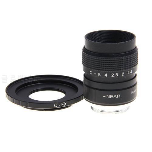 FUJIAN 25mm+C-FX f/1.4 C Mount CCTV f1.4 Lens for Fuji Fujifilm X-E2 X-E1 X-Pro1 X-M1
