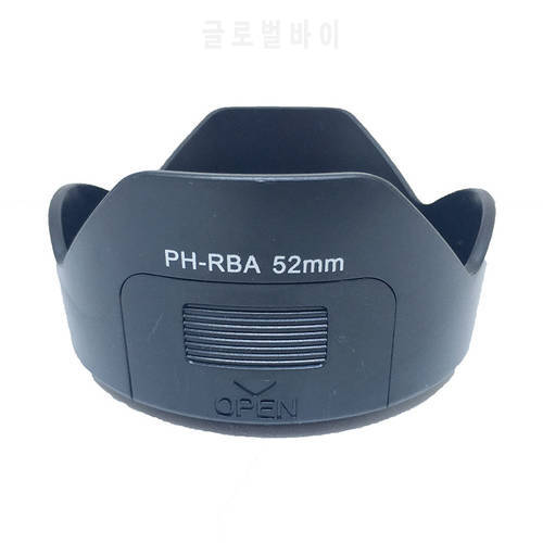 DSLR Camera Lens Hood PH-RBA 52mm Lens Hood for Pentax K10D K20D K100D K110D Kx Km K-r K-5 II K-30 With DA 18-55mm F3.5-5.6 Lens