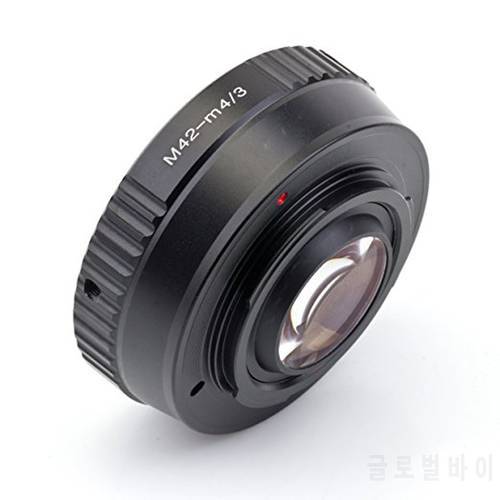 Focal Reducer Speed Booster Turbo Lens Adapter for M42 Mount Lens to Camera M4/3 mft GH4 GF6 GX1 GX7 E-M5 E-M1 E-PL5 E-P3 BMPCC
