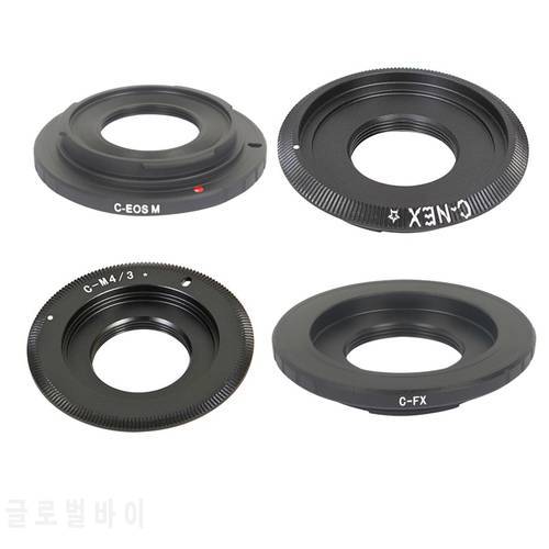 Adapter Ring C Mount Movie Lens To for Canon EOS M FX NEX M4/3 MFT Mount C-EOS M C-NEX C-FX C-M4/3 CCTV Lens mount adapter ring