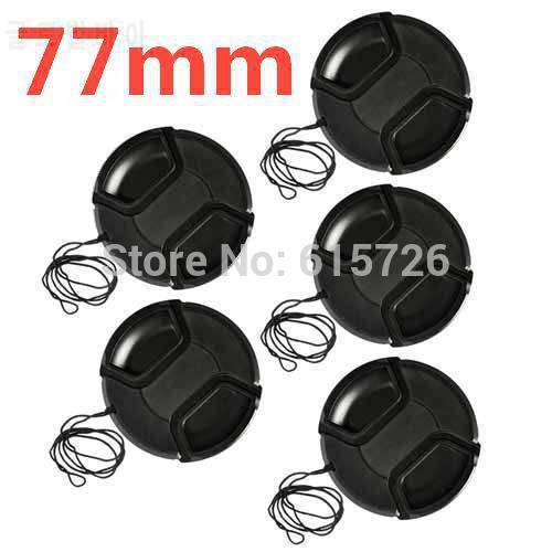 10pcs/lot 77mm center pinch Snap-on cap cover for camera 77 mm Lens