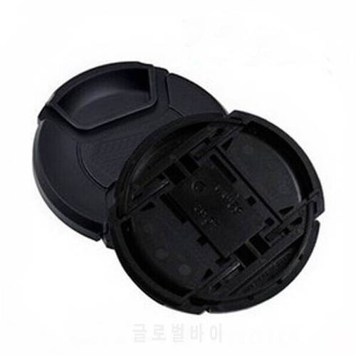 Wholesale 30pcs/lot 49 52 55 58 62 67 72 77 82 86mm center pinch Snap-on cap cover Logo for canon nikon camera Lens