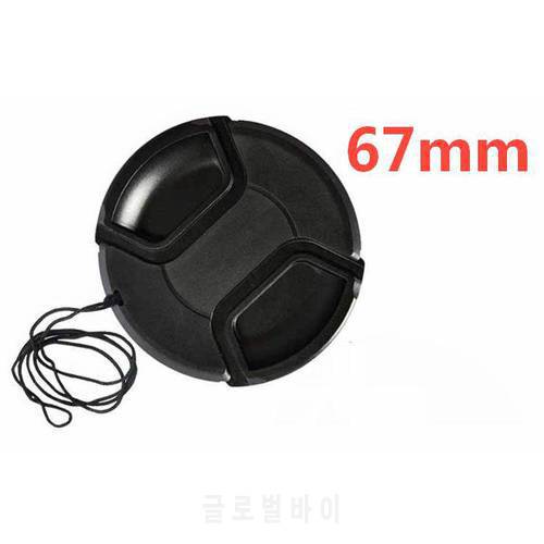 67mm center pinch Snap-on cap cover for camera 67 mm Lens