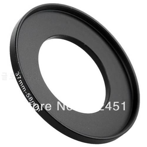 NEW 37mm-58mm BLACK Aluminum metal selling 37-58 mm 37 to 58 37mm to 58mm Step Up Ring Filter Adapter