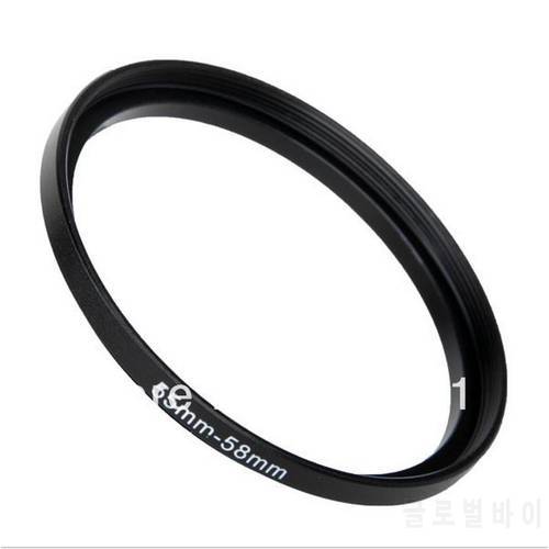 NEW 55mm-58mm BLACK Aluminum metal selling 55-58mm 55 to 58 55mm to 58mm Step Up Ring Filter Adapter HOT Wholesale