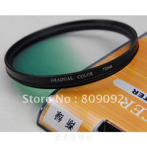 72mm Green Graduated Lens Filter for Digital Camera
