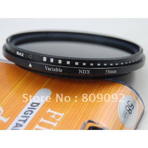 Durable 49/52/55/58/62/67/72/77/82mm Variable Adjustable ND Rotating Lens Filters for Nikon Canon Sony Camera Accessories