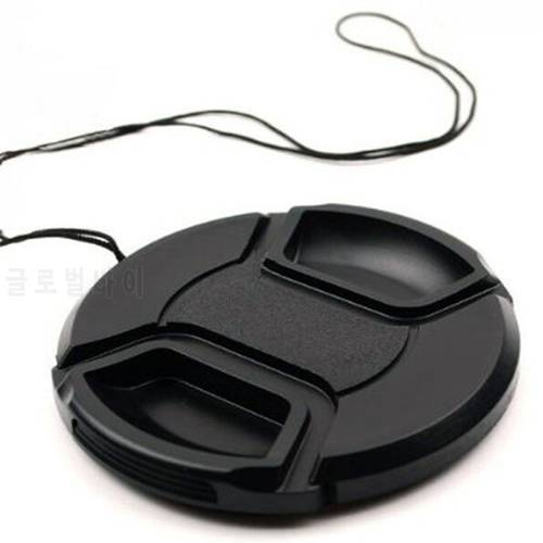 50Pcs/lot 58mm Center-Pinch Snap-On Front Lens Cap w/ Cord lens protector for Canon Nikon sony DSLR camera