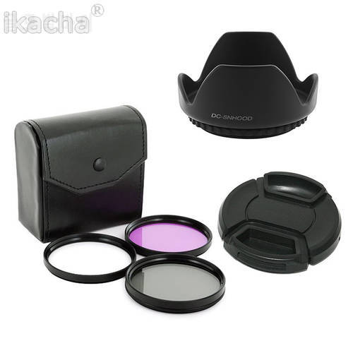 49 52 55 58 67 77 mm Lens cap Lens Hood UV CPL FLD Filter Set For Canon EOS 18-55mm 18-200m 55-200mm 18-135mm Lens DSLR Camera